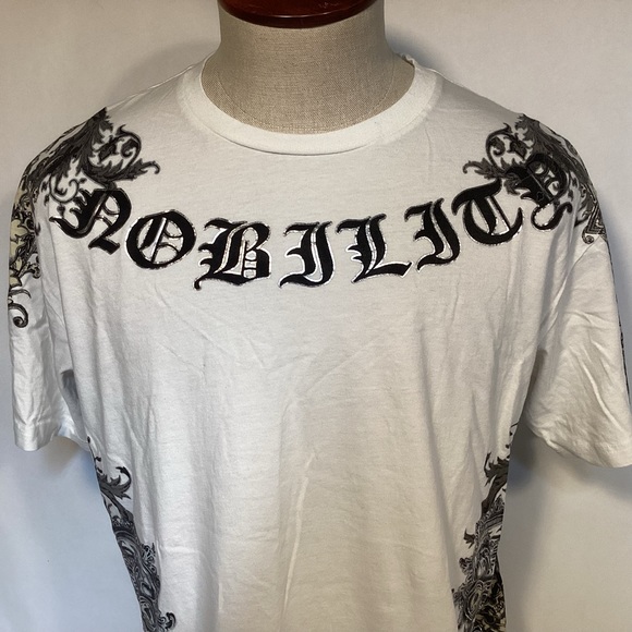 CJ Black Gothic Skulls and Sword graphic men’s T-shirt size 2XL - Picture 2 of 8